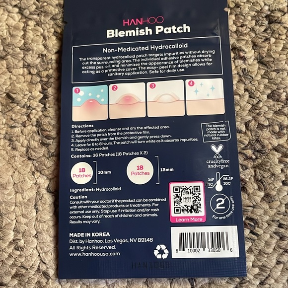 5 for $25 💜 Blemish patches hydrocolloid infused 36 ct - Picture 2 of 2